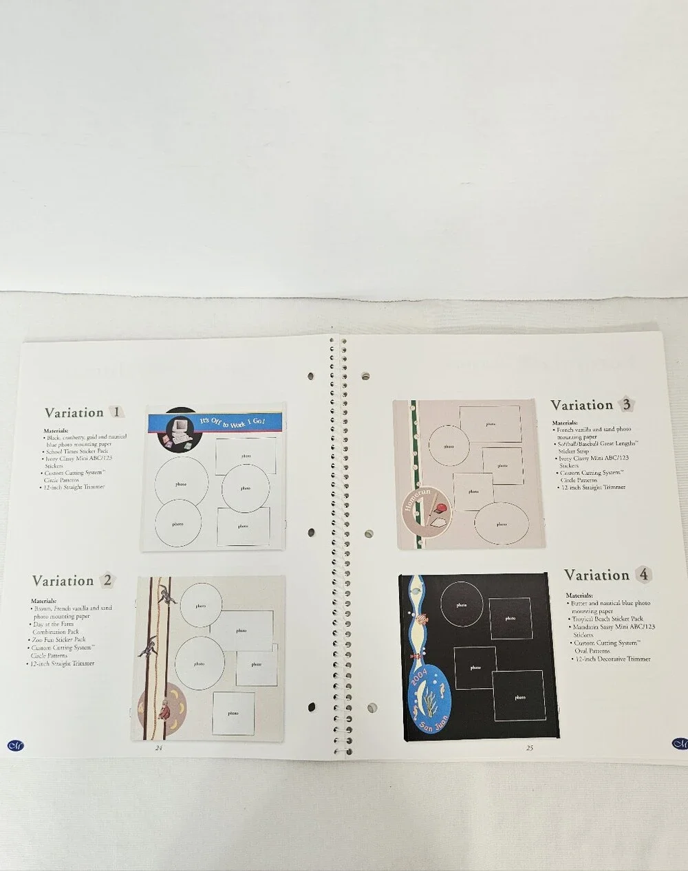 Creative Memories Fast Formulas 5th Edition Scrapbook Layout Idea Book 2005